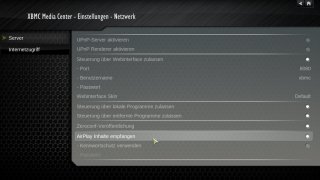 AirPlay Option in XBMC AirPlay Option in XBMC