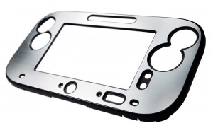 schützende Frontabdeckung für das Wii U Gamepad im stylishen Alu-Look