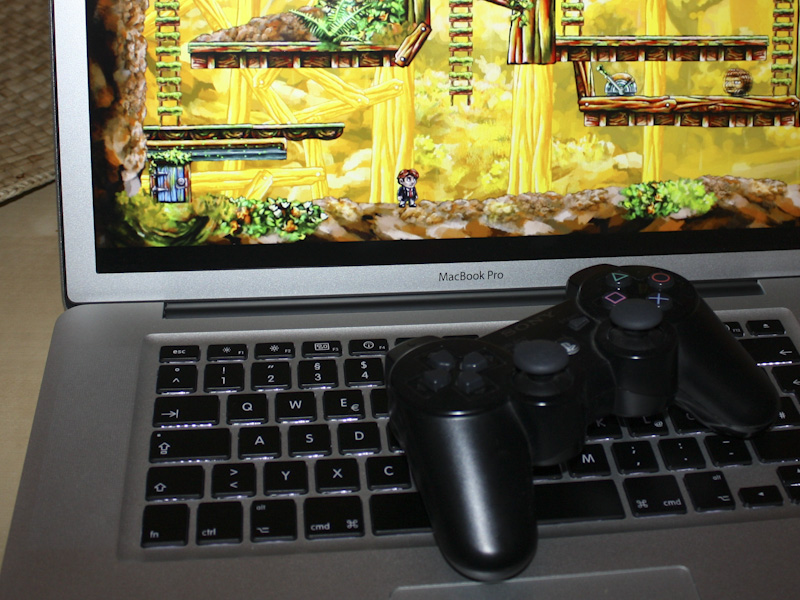 Coole Sache: Braid am MacBook Pro mit PS3-Controller