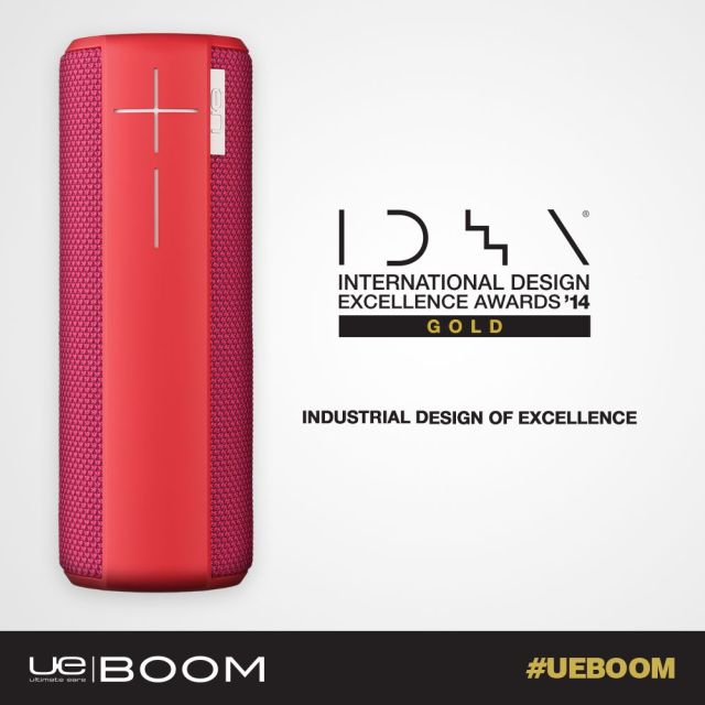 UE BOOM gewinnt goldenen International Design Excellence Award